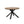 5 Piece Outdoor Dining Set With Round Table And 4 Wrapped Chairs - Black / Brown / Teak