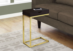 Accent Table, C-Shaped Contemporary & Modern Elegant Design