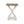 Accent Table with Hourglass Base and French Country Design
