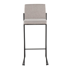 Fuji - Contemporary High Back Barstool Elegant Design