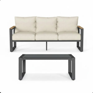 Modern Outdoor Sofa Set With Coffee Table
