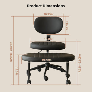 Ergonomic Cross Legged Office Chair With Back Support