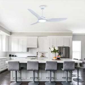 52 Inch ABS Blades Ceiling Fan with LED Light Kit