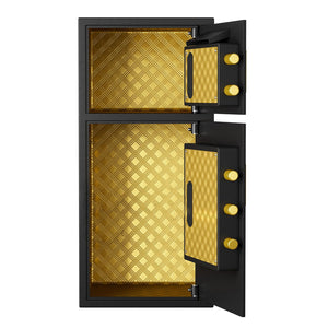Large Double Door Coin Operated Safe, Digital Security Safe With Fireproof And Waterproof Bag