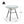 Nusa Outdoor Synthetic Wicker Glass-Top Side Table