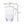 Halo - Oval Design Unbreakable Plastic Water Pitcher With Lid Acrylic, 2.75 Quarts - Clear