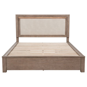 Gibbons - LED Storage Bed With Upholstered Headboard