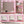 Pink Vanity Desk with Mirror & Light