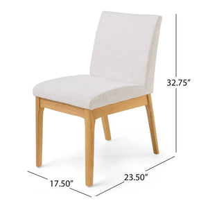 Contemporary Dining Chair Set With Upholstered Fabric