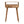 Solid Wood Mini Curved Oak-ish Console Table