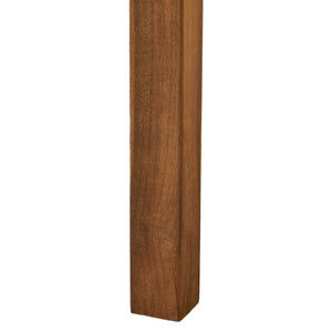 Perla Rustic Square Coffee Table with Block Legs