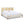 Toscana King Upholstered Cane Back Platform Bed, Antique