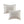 3 Piece Velvet Quilt Set Ivory Full/Queen