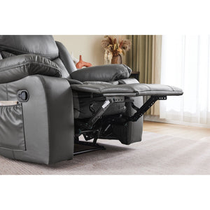 Recliner Chair With Vibration And Heating - Gray