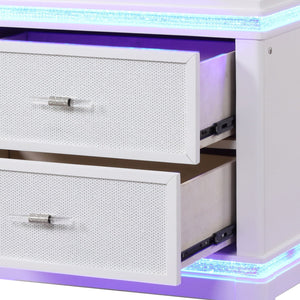 Opium - 2 Drawer Nightstand - White