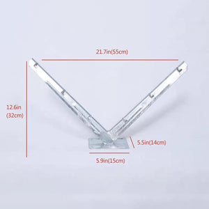 Galvanized V-Bracket For Razor Wire Extension Fence Support - 1 Pair