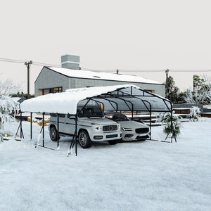 Heavy Duty Carport, All Weather Shelter - Black