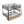 Full Size Bunk Bed With Built In Desk, Light, And 2 Drawers - Black