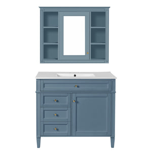 36'' Bathroom Vanity with Medicine Cabinet