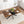 Retro Rectangular Stretch Dining Table With Embossed Center Plate