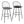 Riley - Claire Farmhouse Fixed Height Barstool With Swivel With Round Footrest (Set of 2)