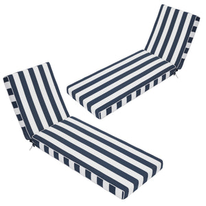 Outdoor Chaise Lounge Cushions Set of 2