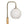 Bedside Table Lamp With Globe Lampshade - White