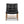 Oxford Leather Mid-Century Modern Accent Chair - Noir Black