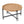 Farmhouse Round Wooden Round Coffee Table With Metal Legs - Black / Brown