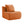 Armless Sofa With Pillow Teddy Fabric - Orange