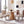 Light Luxury Rivet Upholstered Dining Chair Set of 2