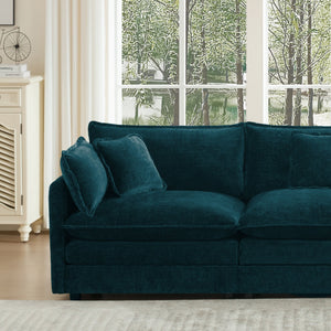 Oversize 3-Seater Sofa with Ottoman
