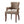 Elegant Arm Dining Chair With Brass Nail Head Detailing