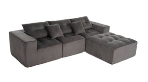 101" L-Shaped Modular Compression Sofa