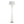 Rope Contemporary Floor Lamp in Natural Wood, White Metal, and Rope Accent