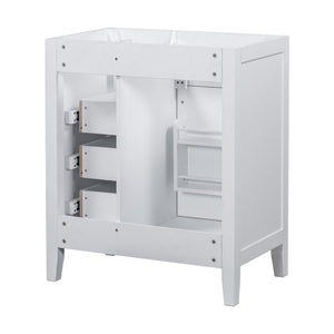 30" Bathroom Vanity Cabinet Base Without Sink