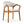 Indoor Upholstered Dining Armchair (Set of 2) - Beige / Teak