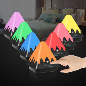 Touch Control Night Light 8-Color Change 6 Level Dimmable Light Brightness Table Lamp   Portable Timer Lamp for Bedroom Office Camping
