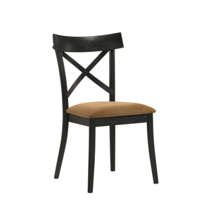 Hillary - Side Chair (Set of 2) - Black / Brown