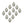 Glass Decorative Hanging Ball Christmas Tree Ornaments (Set of 12)