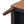 Upholstered PU Leather Ottoman, Solid Wooden Legs