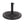 Black Rock Resin Outdoor Umbrella Base with Steel Support in Black Finish