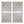 Distressed Wooden Square Wall Panels (Set of 4) - White
