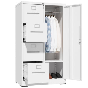 Storage Vertical Filing Cabinet With Lock