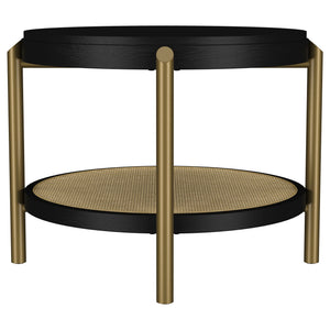 Benson - Round Table With Storage Shelf