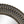 D26.5' Round Black and Gold Wooden Accent Mirror with Woven Texture