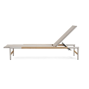 Hargrove Outdoor Aluminum Chaise Lounge with Mesh Seat