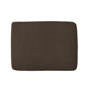 Upholstered Ottoman, Chocolate