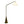 Lisbon - Floor Lamp With On / Off Switch Coned Base Hanging Shade - Antique Brass / White