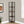 4-Tier Corner Bookshelf with Marble Look and Metal Frame